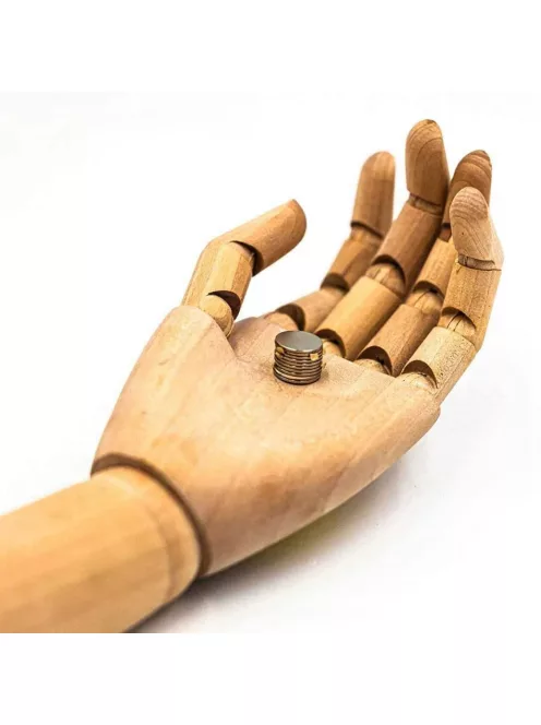 10 darabos öntapadós neodímium mágnes készlet 3M ragasztóval 8x1mm méretben