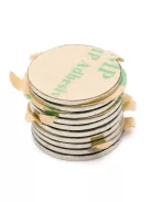 10 darabos öntapadós neodímium mágnes készlet 3M ragasztóval 8x1mm méretben