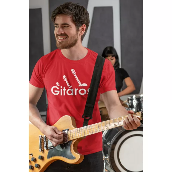 Gitáros póló – Egyedi ajándék zenészeknek