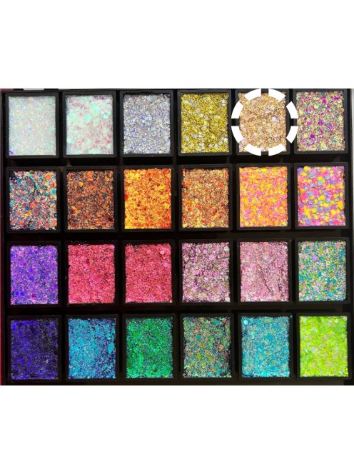 Fusion Glitter csillámkrém  utántöltő  Golden Fairy  UV