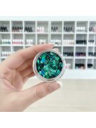 KiviArt Mermaid Mixed Chunky Csillám CM17 - Sellő Kék Glitter Sminkhez