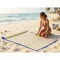 Szalma strandszőnyeg 60x170 cm feltekerhető strand matrac napozáshoz