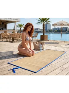 Szalma strandszőnyeg 60x170 cm feltekerhető strand matrac napozáshoz