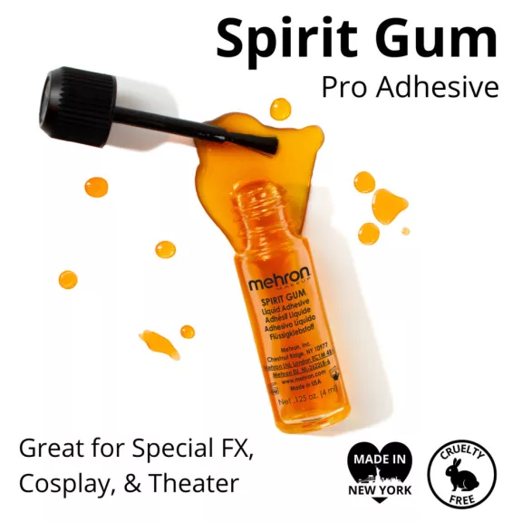 Mehron professzionális Spirit Gum ragasztó műszőrzet és parókaelemek számára