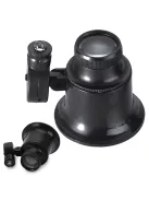 20x LED-es zseb ékszerész nagyító ékszerek, érmék és bélyegek vizsgálatához