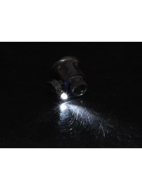 20x LED-es zseb ékszerész nagyító ékszerek, érmék és bélyegek vizsgálatához
