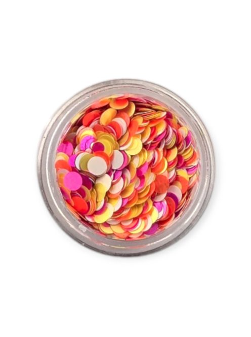 KiviArt Phoenix Mixed Chunky Csillám GSL067 - Tüzes Vörös Glitter Sminkhez