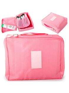 Utazó kozmetikai táska, "kocka" Pink