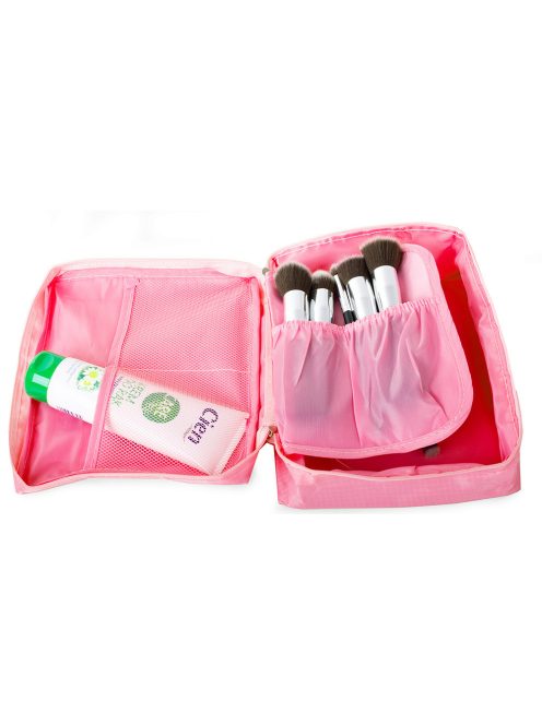 Utazó kozmetikai táska, "kocka" Pink