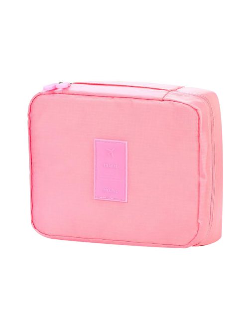 Utazó kozmetikai táska, "kocka" Pink