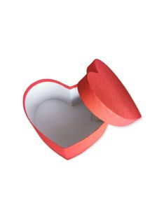 Papír ajándék doboz - szív alakú 11 cm