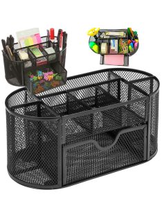 Íróasztali Rendszerező, Fém  (8 Rekesz + Fiók)