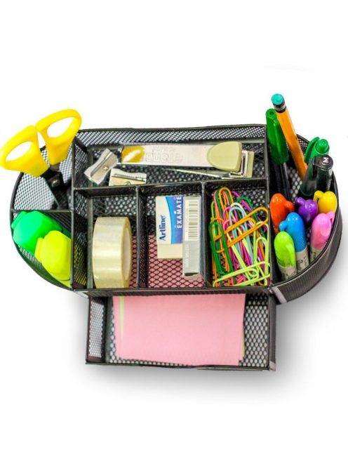 Íróasztali Rendszerező, Fém  (8 Rekesz + Fiók)