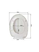 lágyan záródó wc ülőke univerzális fehér