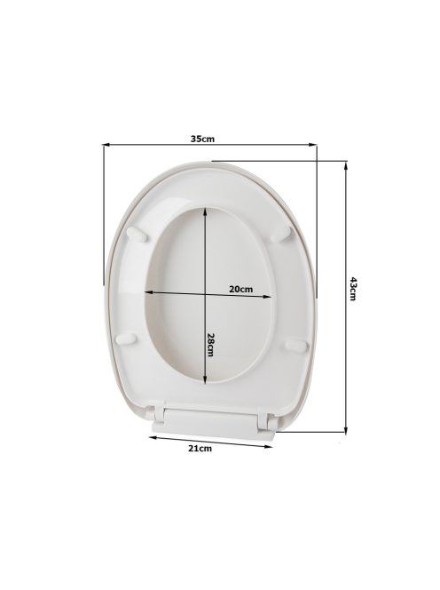 lágyan záródó wc ülőke univerzális fehér