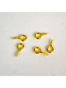 Mini szemes csavar - arany, antik 5 db/cs