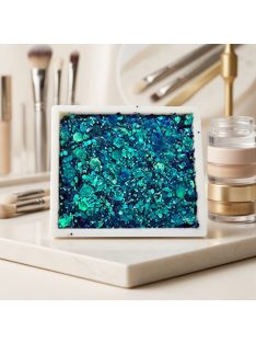 KiviArt Glitter Cream 'Sea Fairy' színjátszó tengeri csillámkrém, professzionális viasz alapú vegán csillám