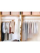 Ruha védő huzat 60x137 cm méretben, cipzárral és átlátszó ablakkal