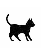 4x4cm Csillámtetoválás sablon 01 cica 