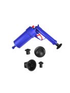 Lefolyótisztító pisztoly 4 darab cserélhető gumi fejjel