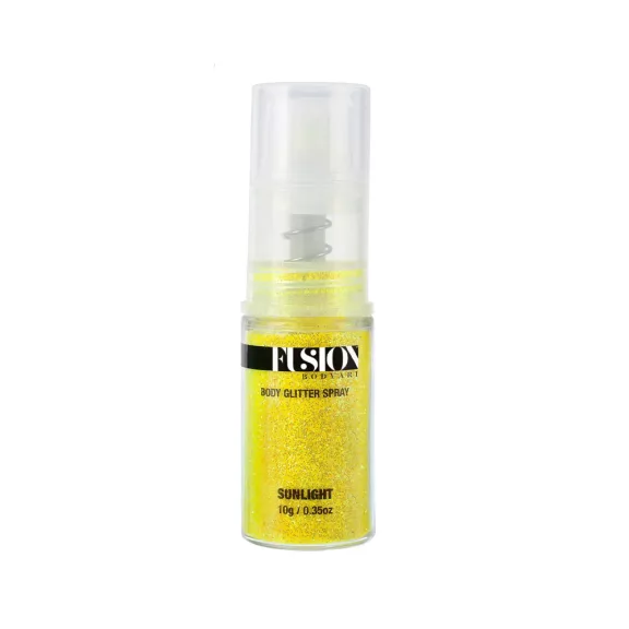 Fusion Glitter Pump Spray Sunlight - Holographic Yellow