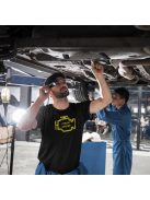 Check Engine póló, motorhiba jelző, vicces autós póló, autós ajándék