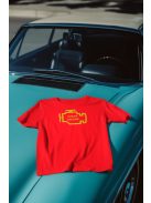 Check Engine póló, motorhiba jelző, vicces autós póló, autós ajándék