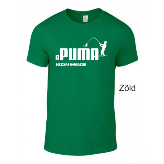 Póló - Apuma egésznap horgászik