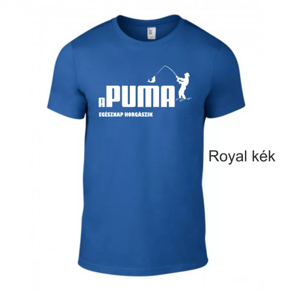 Póló - Apuma egésznap horgászik