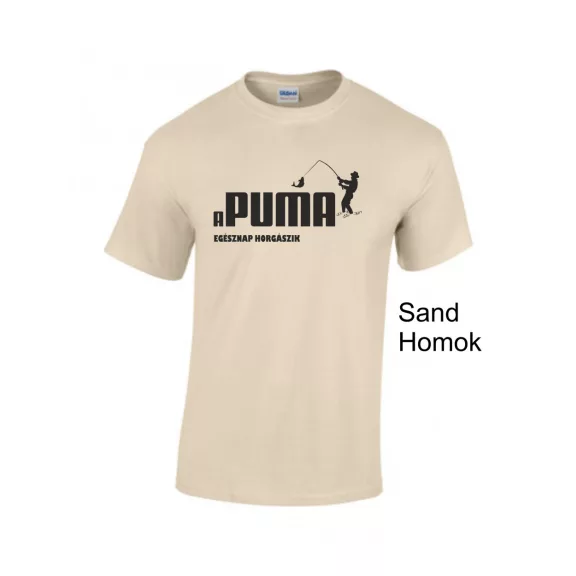 Póló - Apuma egésznap horgászik