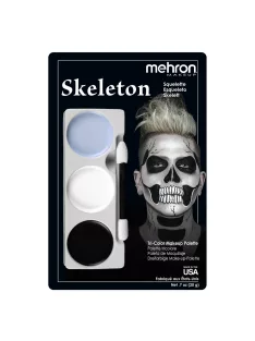 Mehron háromszínű arcfestő készlet - Koponya /Skeleton/