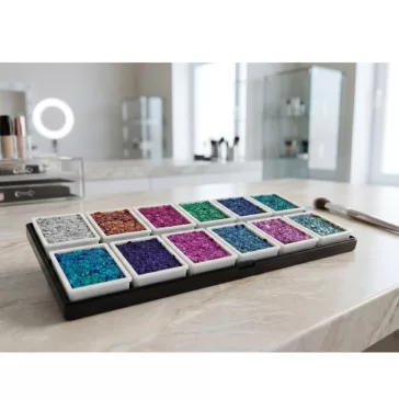 Glitter Cream 12 színű professzionális csillámkrém paletta készlet