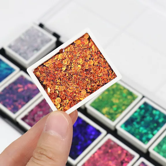 Glitter Cream 12 színű professzionális csillámkrém paletta készlet