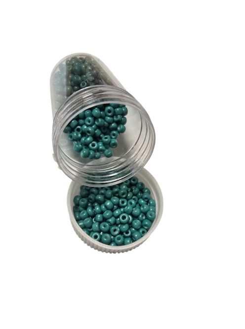 Kásagyöngy - matt 20g zöld 2 mm