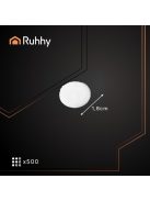 Öntapadós fehér tépőzár pöttyök 18mm, 500 darabos szett kreatív rögzítéshez.