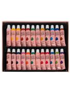 Maaleo 24 darabos, 12 ml-es akrilfesték szett élénk színekkel, tubusokban, művészeknek és hobbistáknak