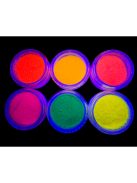 KiviArt UV/Neon Kozmetikai Csillámpor készlet - 6 db/cs
