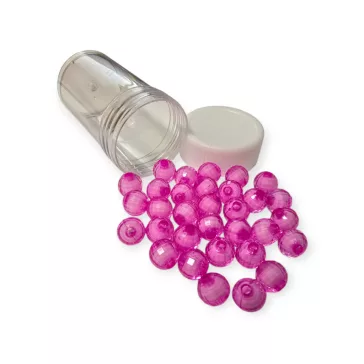 Színes Gyöngyök 0,7mm magenta színben 30db/cs