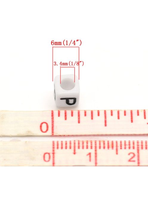 Betű gyöngy - 300 db/csomag