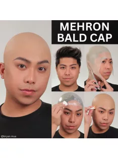 Mehron Latex Kopaszsapka – Professzionális kopaszság maszk SFX-hez és karakter sminkhez