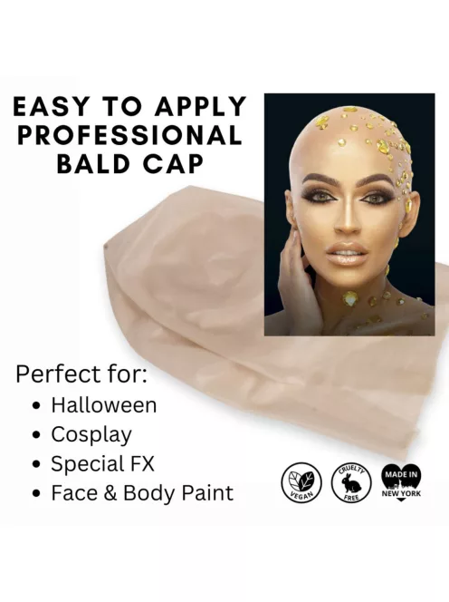 Mehron Latex Kopaszsapka – Professzionális kopaszság maszk SFX-hez és karakter sminkhez