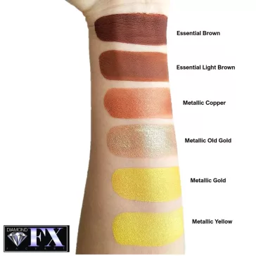 Diamond FX arcfesték - Metál sárga 30g /Metallic Yellow/