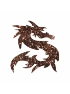 KiviArt 4x4cm Csillámtetoválás sablon 08 Sárkány 