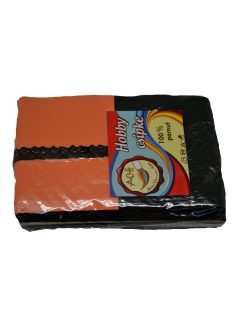 Csipke 100% pamut 1 cm-es fekete