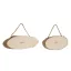 OVÁL FA SZELET AKASZTÓVAL 15-20cm 2db/cs