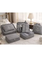 7 darabos bőröndszervező készlet ruhák és poggyász rendszerezéséhez utazáshoz