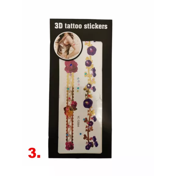 Ideiglenes tetoválás, strasszkövekkel - többféle