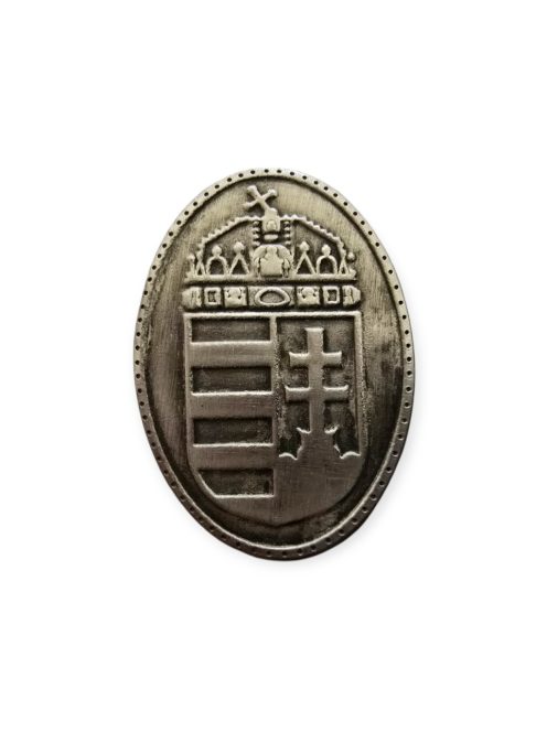 Magyar címer fém, öntapadós 3,5x2,5cm
