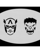 Festő sablon, stencil - Hulk, Amerika kapitány