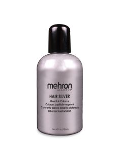 Mehron Hair Silver ideiglenes ezüst hajszínező 130ml-es flakonban, cosplayhez és jelmezekhez